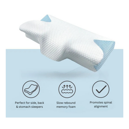 Hiquo Butterfly Contour Pillow (Memory Foam)